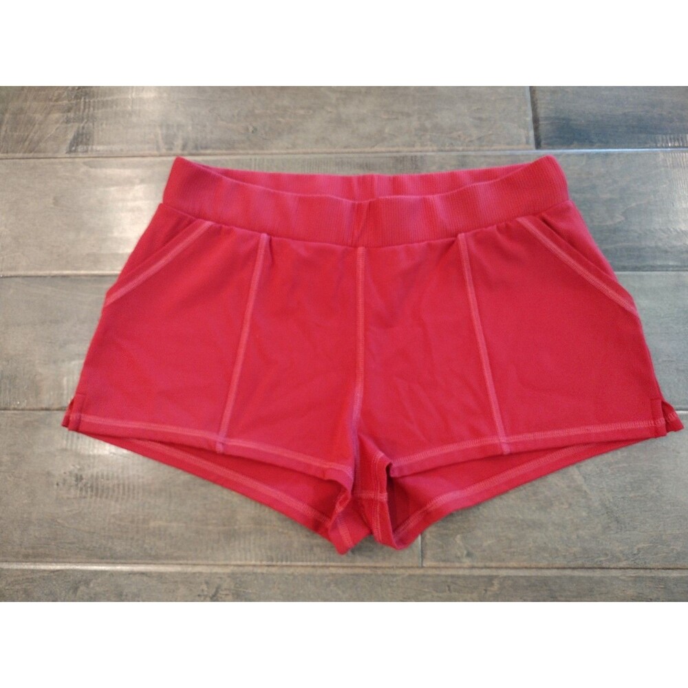 FREE PEOPLE Women's Movement red Mini Shorts - size S